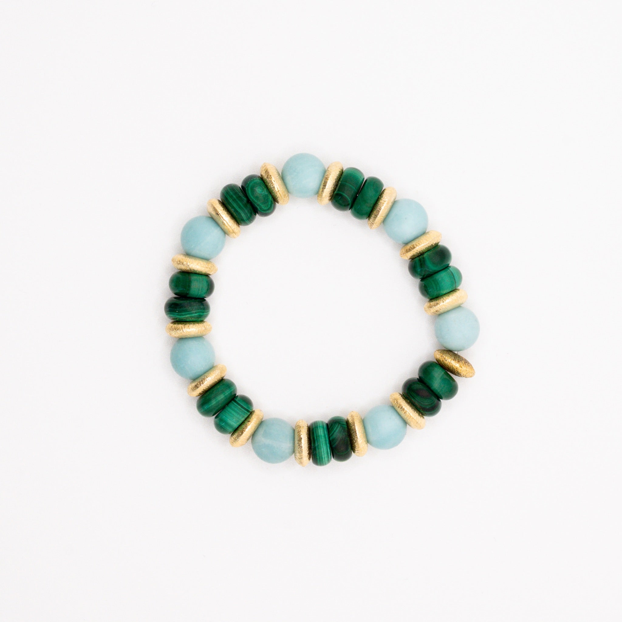 BRACELET AMAZONITE & MALACHITE