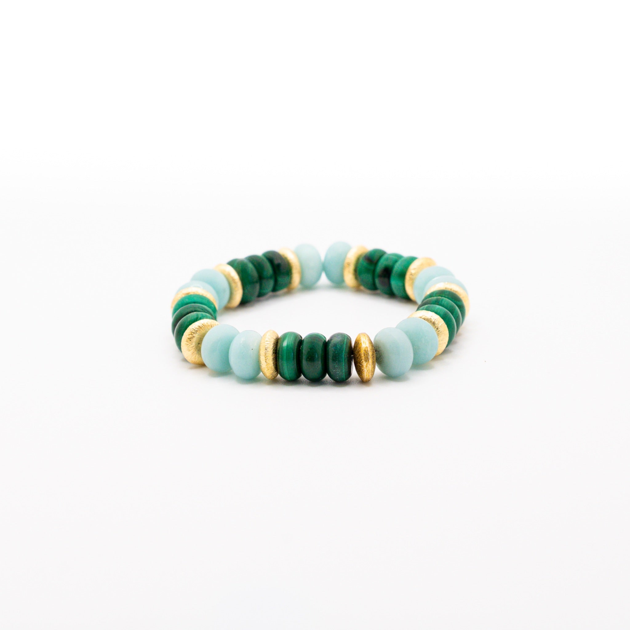 BRACELET AMAZONITE & MALACHITE
