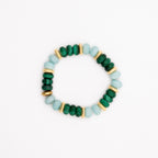BRACELET AMAZONITE & MALACHITE