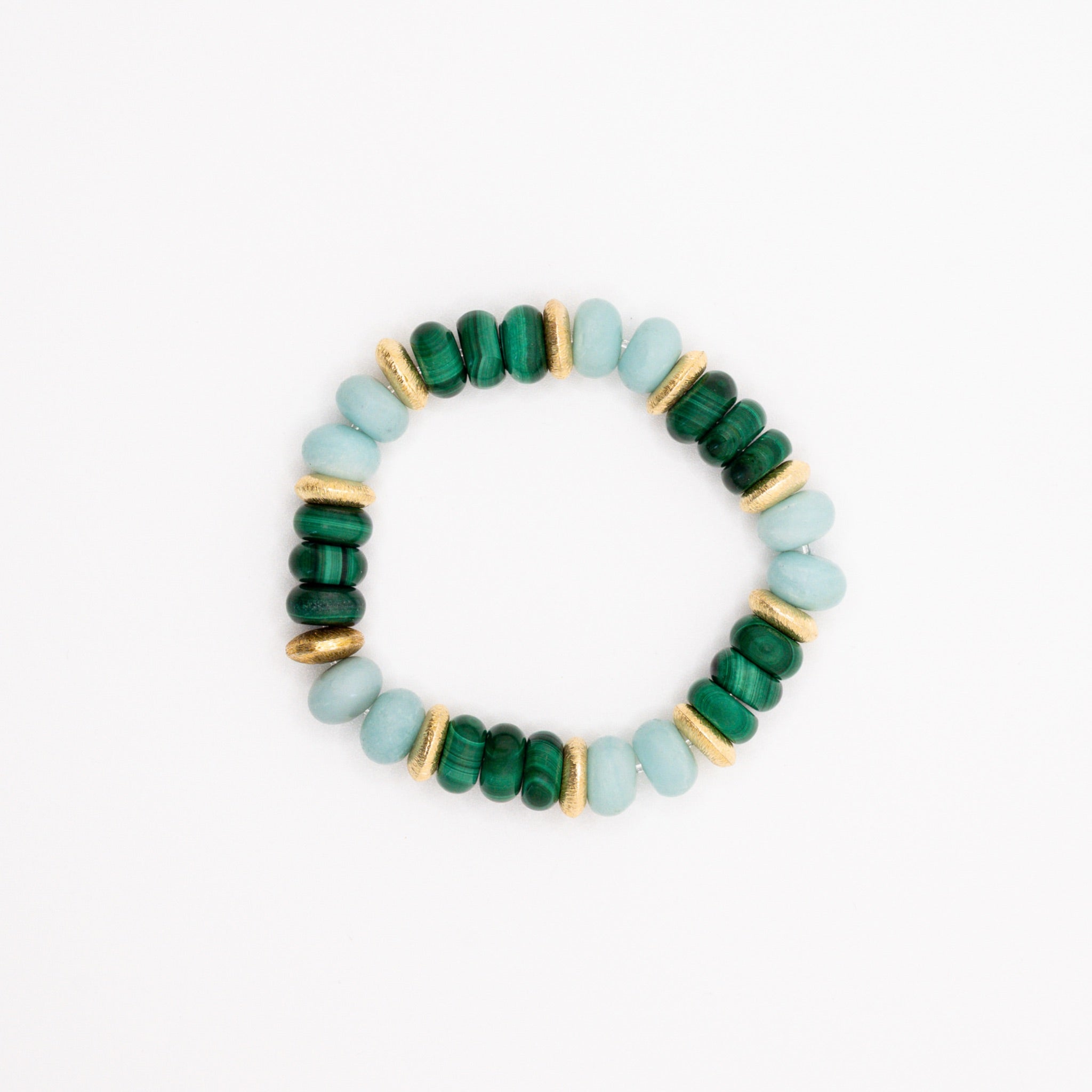 BRACELET AMAZONITE & MALACHITE