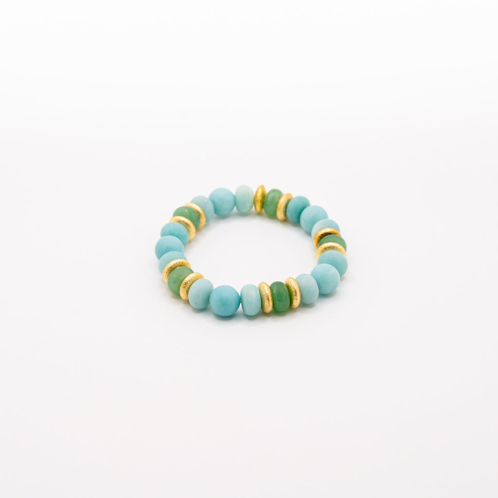 BRACELET AMAZONITE & AVENTURINE VERTE