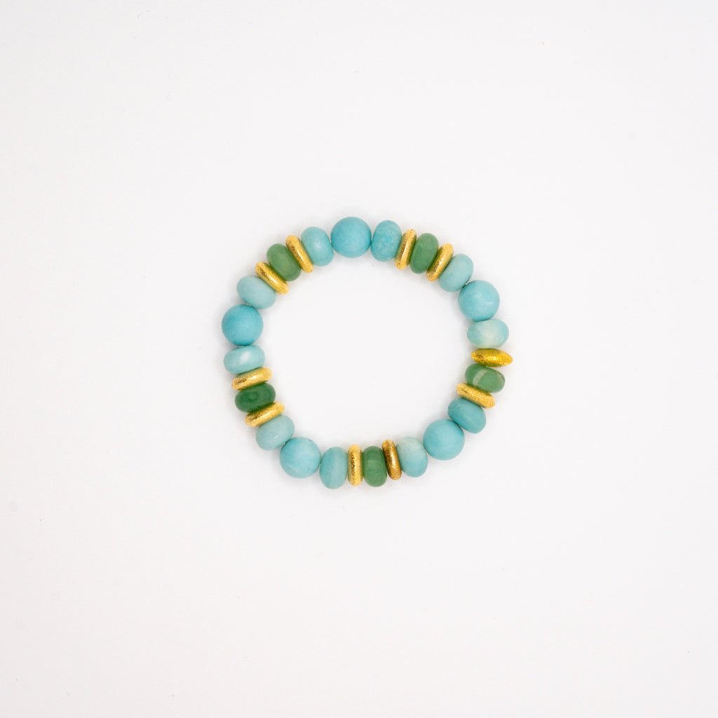 BRACELET AMAZONITE & AVENTURINE VERTE