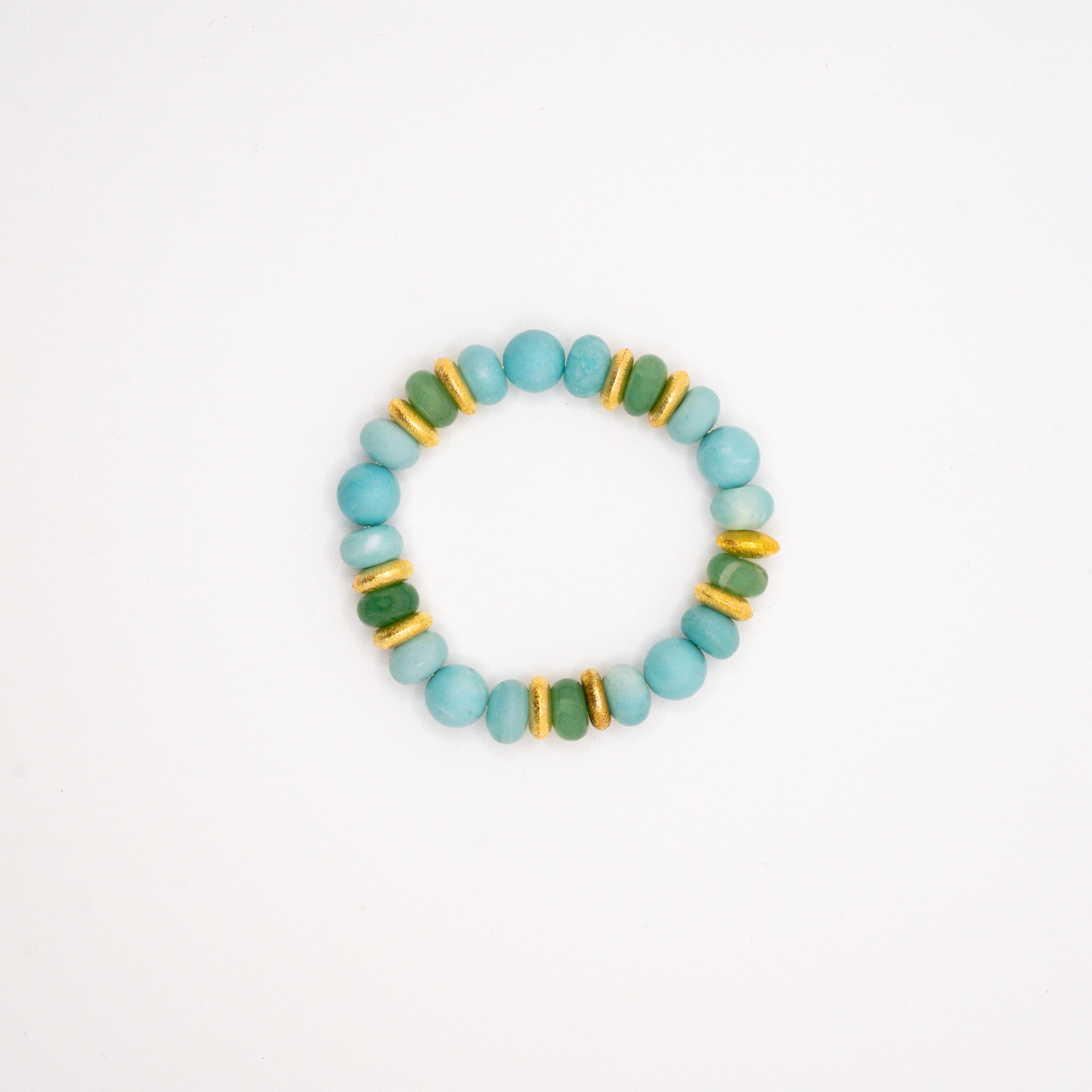BRACELET AMAZONITE & AVENTURINE VERTE