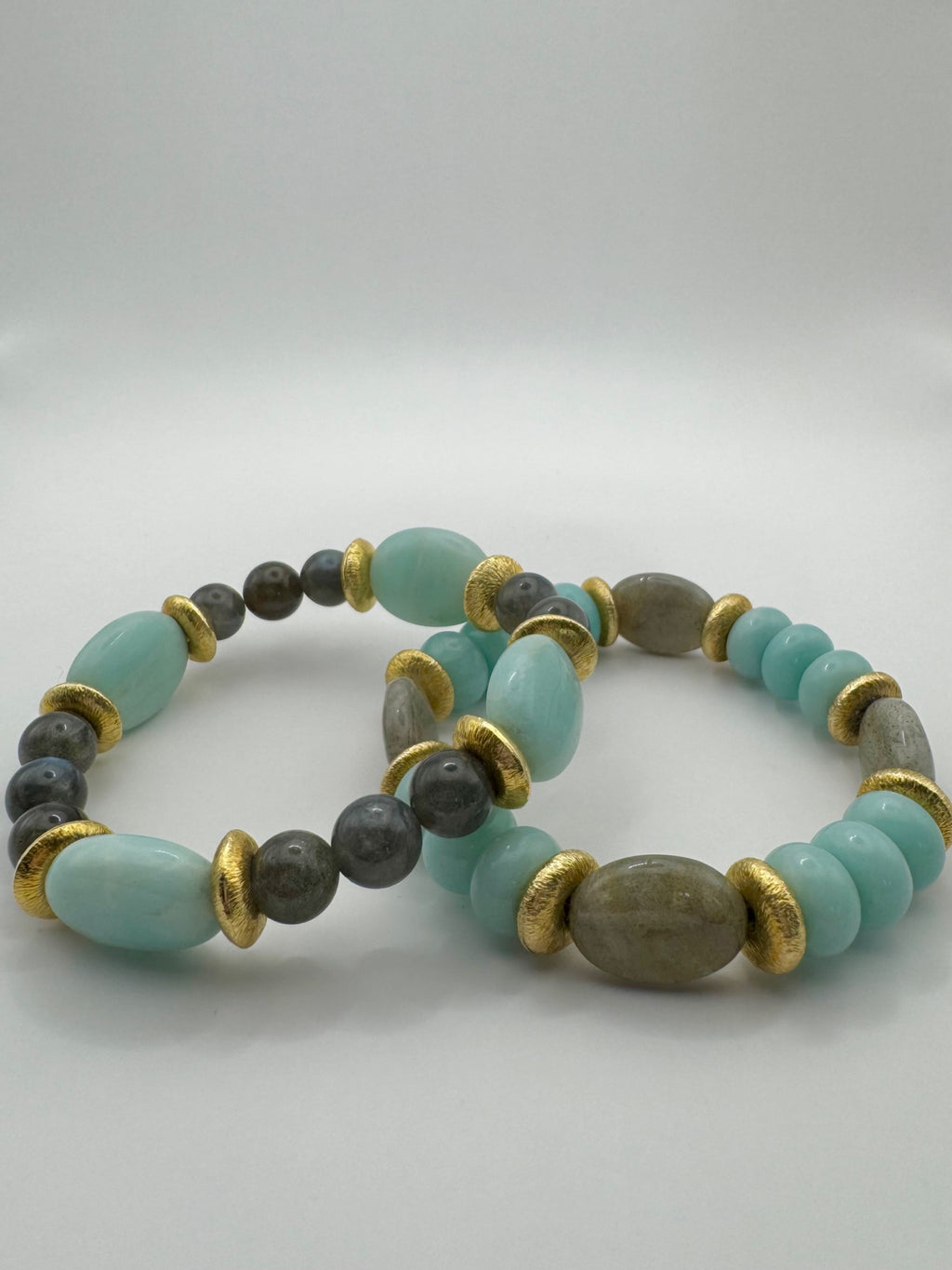 BRACELET AMAZONITE & LABRADORITE