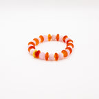BRACELET CORNALINE & QUARTZ ROSE