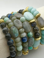 BRACELET AMAZONITE & LABRADORITE