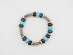 BRACELET AMAZONITE & LABRADORITE & APATITE