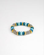 BRACELET AMAZONITE & LABRADORITE & APATITE