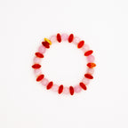 BRACELET CORNALINE & QUARTZ ROSE