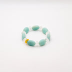 BRACELET AMAZONITE & CRISTAL DE ROCHE