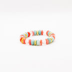 BRACELET AMAZONITE & CRISTAL DE ROCHE & RHODOCHROSITE