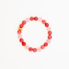 BRACELET THULITE & QUARTZ ROSE